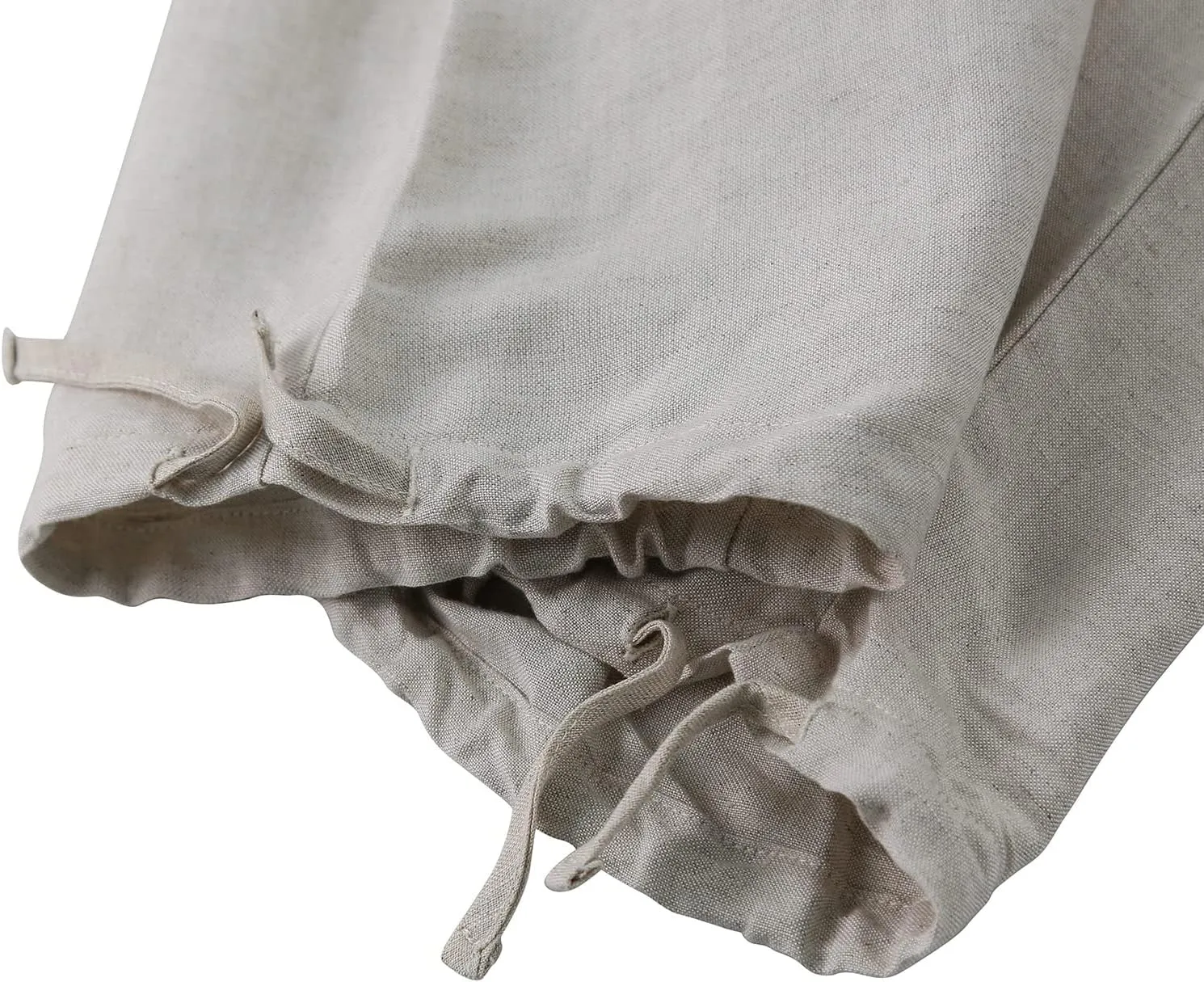 Amazhiyu Womens Linen High Waist Pencil Pants with Pockets Drawstring Trousers