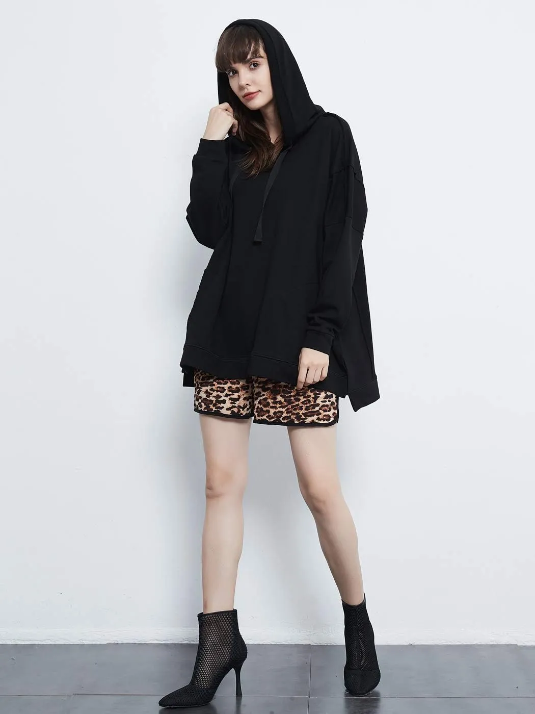 Anna-Kaci Womens Oversized Hoodie Sweatshirt Long Sleeve Pullover Tops with Pockets