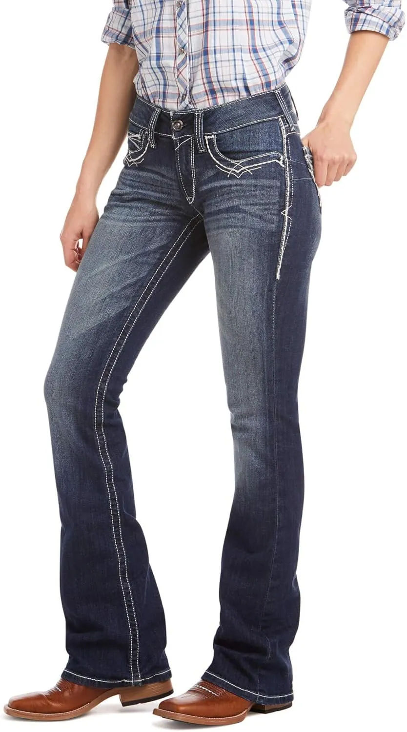 Ariat Women's R.e.a.l. Mid Rise Bootcut Jean