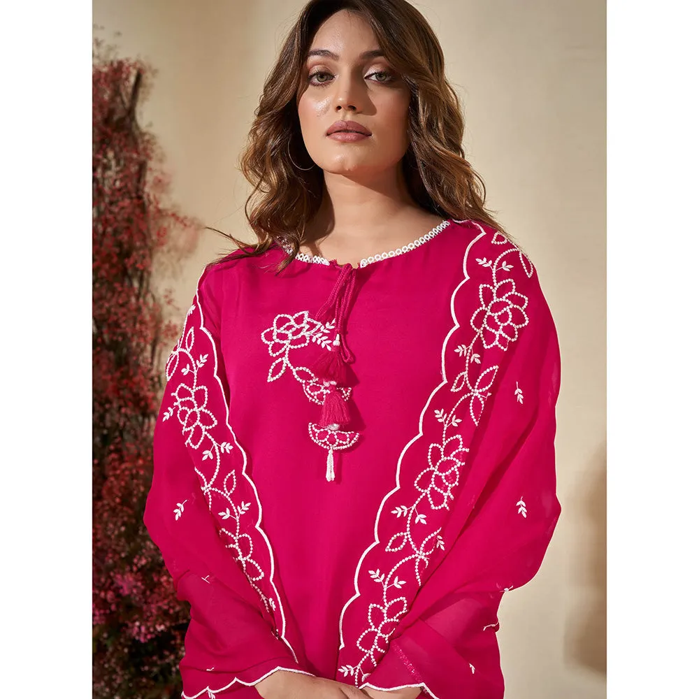 Autumnlane Veda Rose Full Work Kurta with Pant and Dupatta (Set of 3)