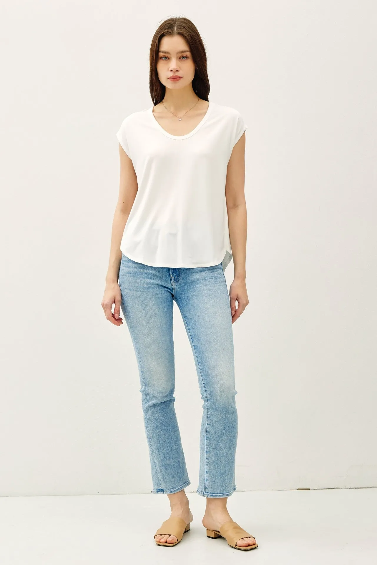 Bamboo Modal Scoop Tee