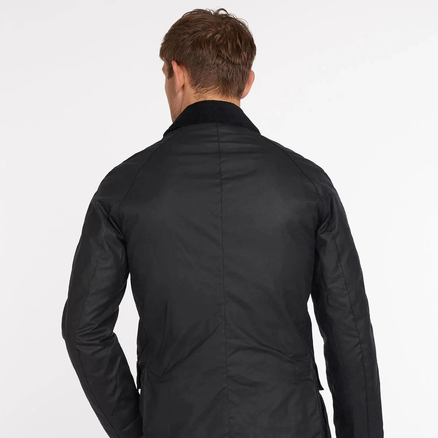 Barbour Ashby Wax Jacket In Navy