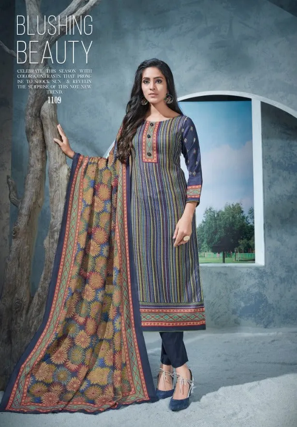 Bipson Fashion Presents Chul Buli Pashmina Printed Fancy Designer Salwar Kameez