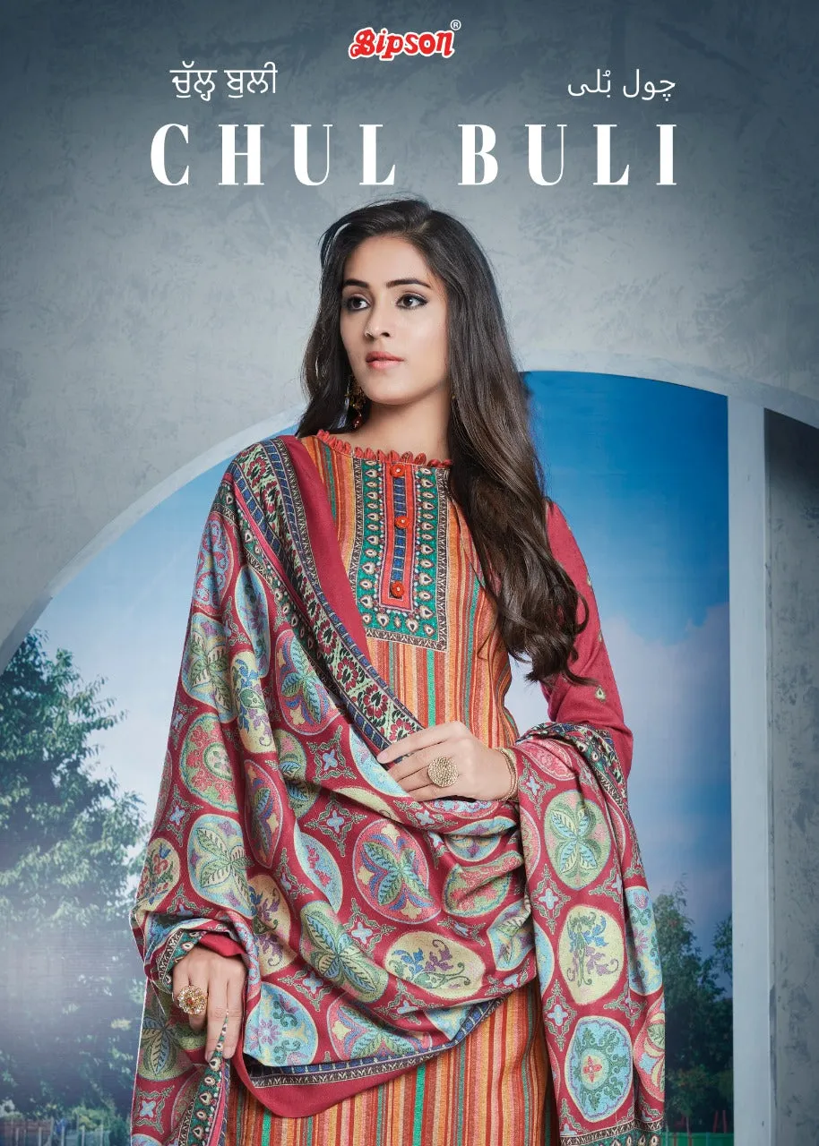 Bipson Fashion Presents Chul Buli Pashmina Printed Fancy Designer Salwar Kameez