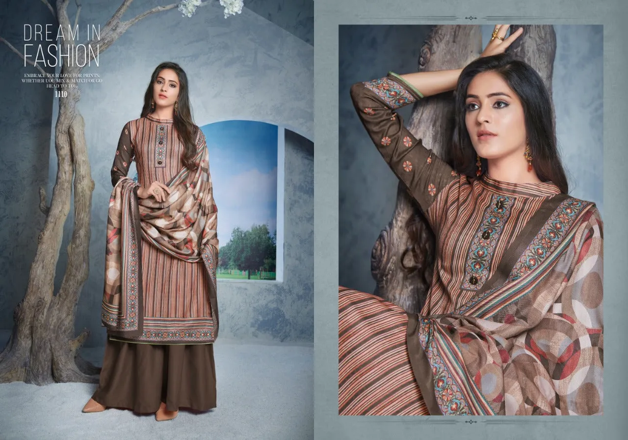 Bipson Fashion Presents Chul Buli Pashmina Printed Fancy Designer Salwar Kameez