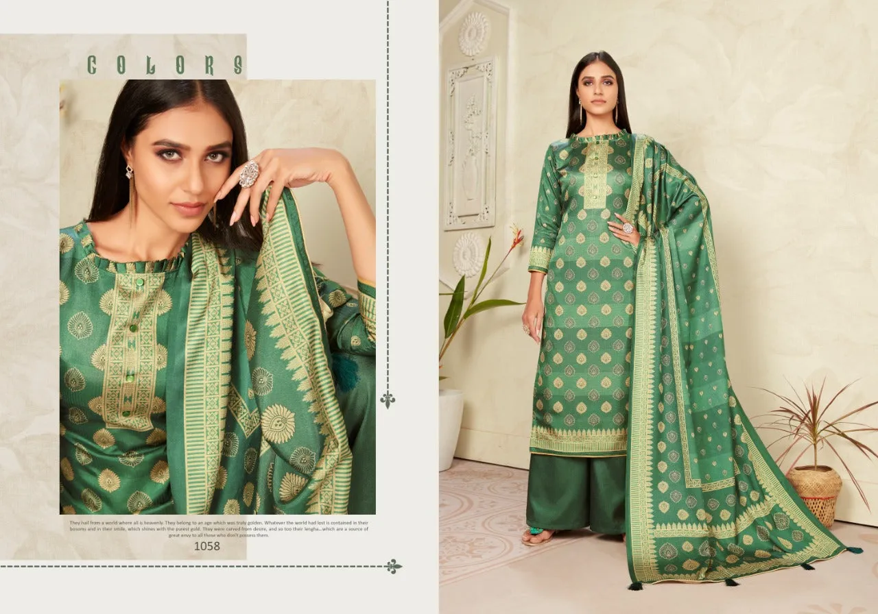 Bipson Fashion Presents Colors Vol 2 Tusser Silk Printed Fancy Designer Salwar Kameez