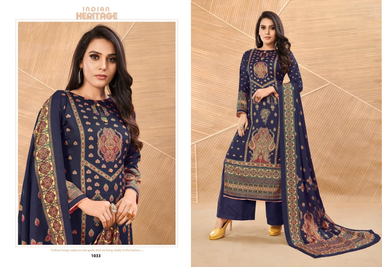Bipson Fashion Presents Elegance Tusser Silk Printed Fancy Designer Salwar Kameez