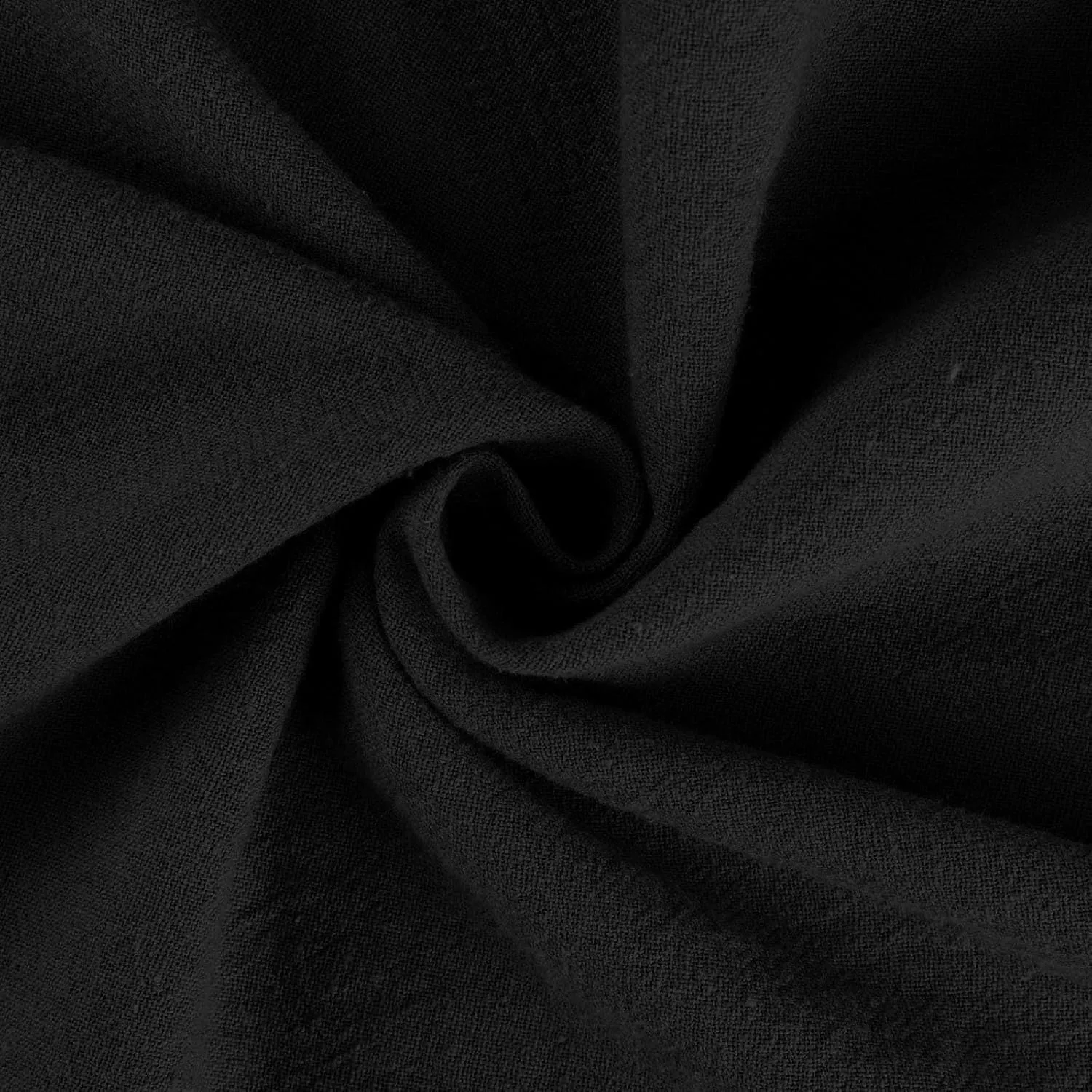 Black Pants for Women Cotton Linen Wide Leg Summer, Capris Pants for Women Trousers Cargo Flowy High Waisted