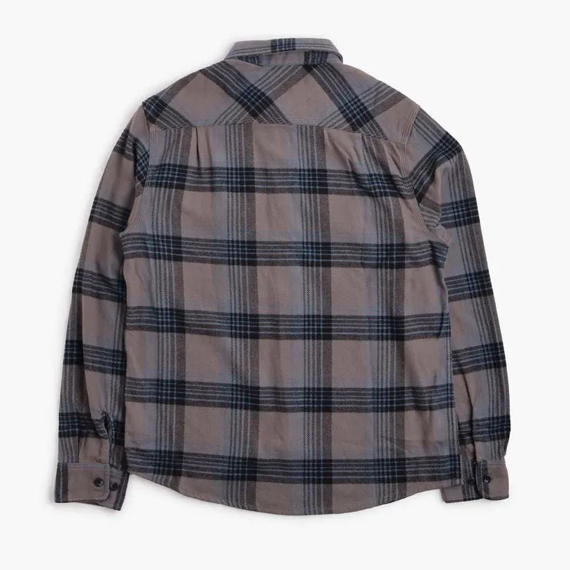 Bowery L/S Flannel Shirt - Black/Ocean Blue