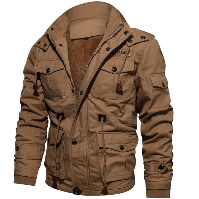 Brand Thick Winter Fleece Jackets Men Military Tactical Army