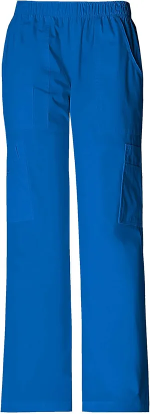 Cherokee Women Scrubs Pant Workwear Core Stretch Mid Rise Pull-On Cargo 4005