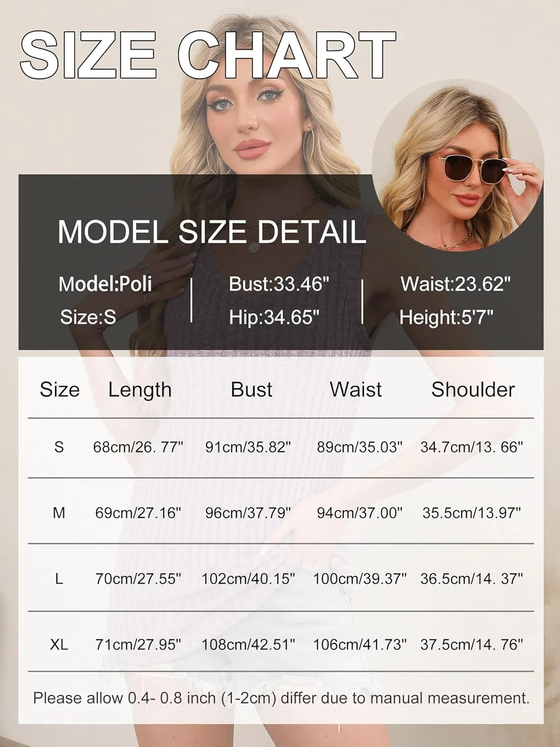 Chulianyouhuo Women's V Neck Tank Tops Summer Sleeveless Business Outfits 2025 Casual Spring Trendy Fashion Clothes