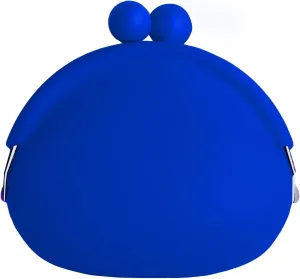 Coin Purse for Women  Silicone Small Coin Pouch with Kiss Lock for Coins, Keys, Lipstick, and Earphones  Mini Cute Change Purse, Coin Purse & Pouch for Daily Life, Cars, Travel, Party (Cobalt Blue)