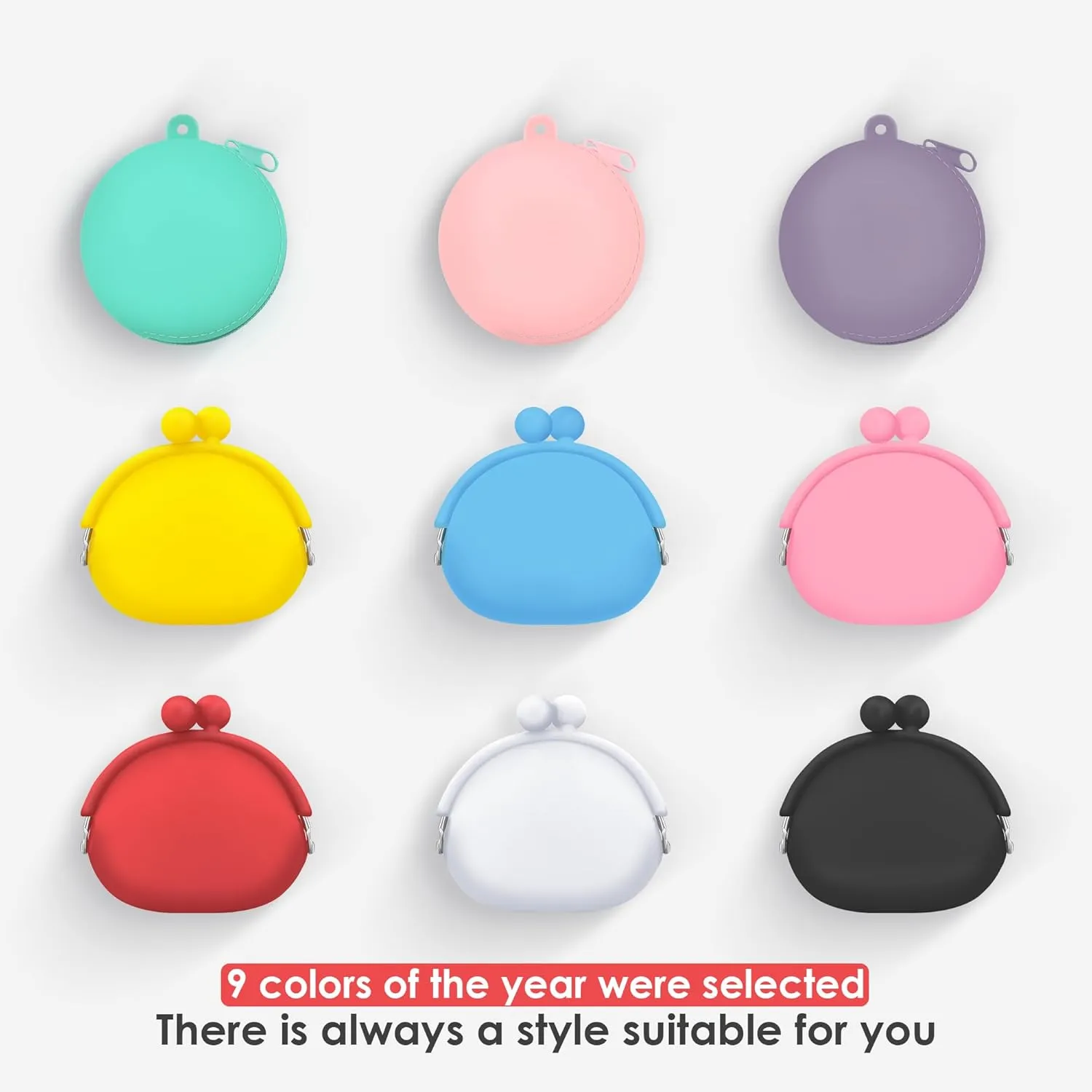 Coin Purse for Women  Silicone Small Coin Pouch with Kiss Lock for Coins, Keys, Lipstick, and Earphones  Mini Cute Change Purse, Coin Purse & Pouch for Daily Life, Cars, Travel, Party (Cobalt Blue)
