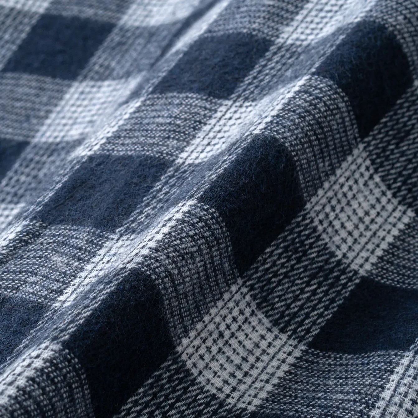 College Days Flannel Short Sleeve - White Navy