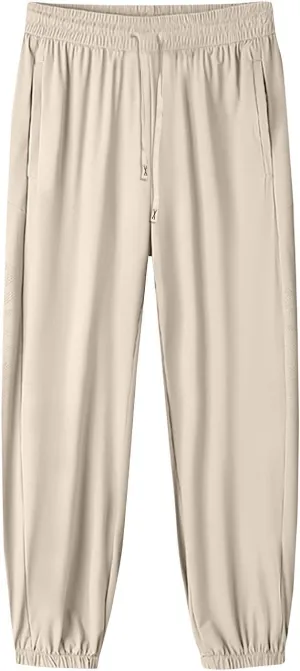Cotton Linen Womens Sweatpants,Women's Pants Wide Leg Flowy Trousers with Pockets High Waisted Business Casual