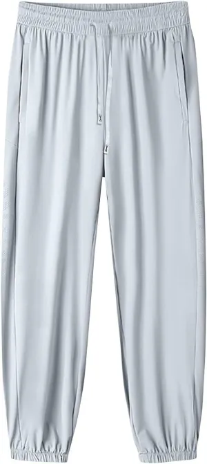 Cotton Linen Womens Sweatpants,Women's Pants Wide Leg Flowy Trousers with Pockets High Waisted Business Casual