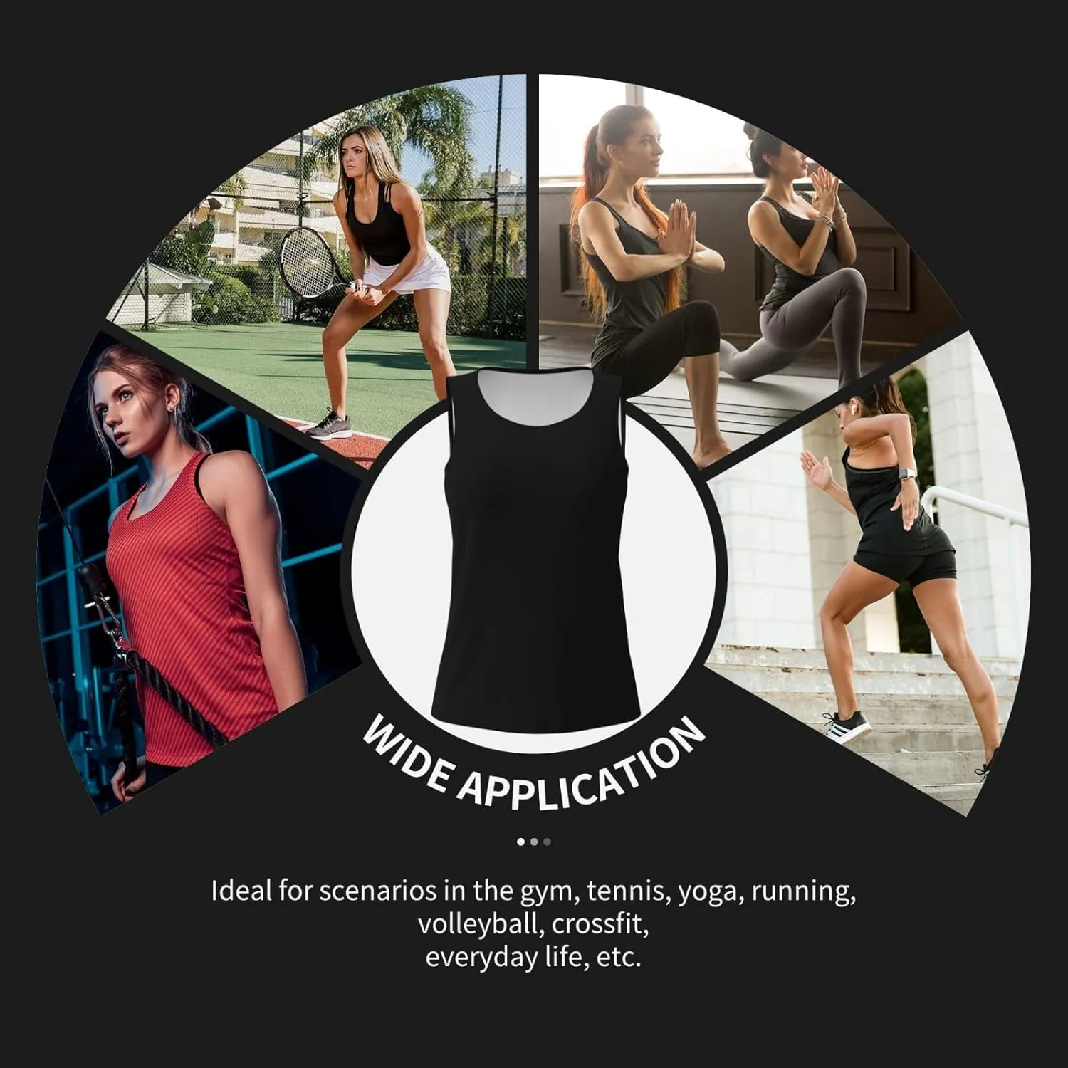 Custom Womens Sports Tank Add Your Design Personalized Photo Text Tank Tops