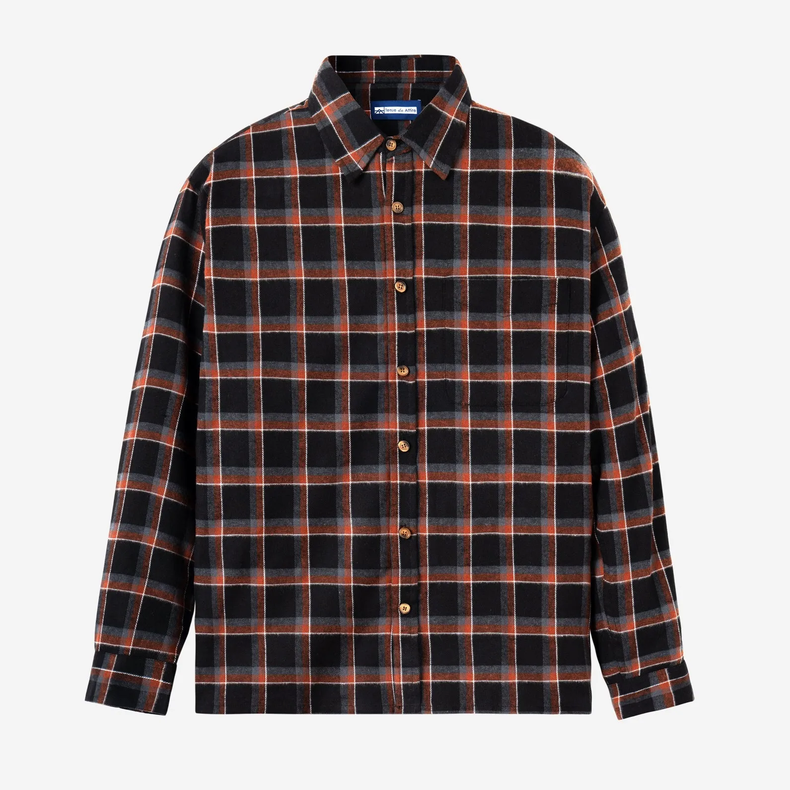 Day to Day Flannel - Brown Black