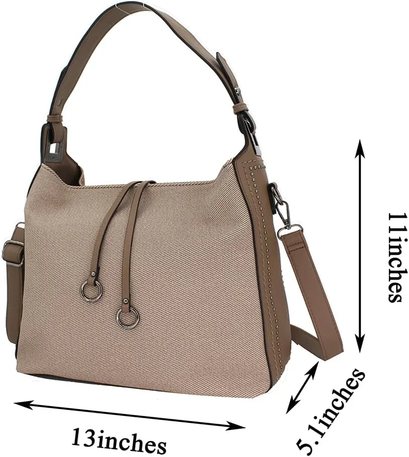 Designer Soft Leather Textured Large Capacity Shoulder Bag Trendy Crossbody Handbag For Women Bag Hobo Tote Purse