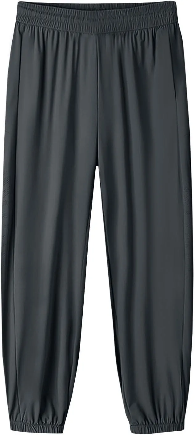 Flowy Pants for Women Palazzo Workout, Capris Pants for Women High Waisted Linen Straight Leg Summer Trousers