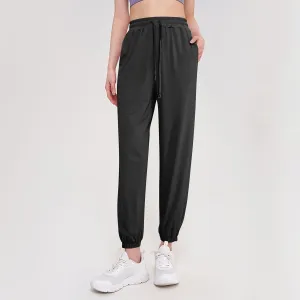 Flowy Pants for Women Palazzo Workout, Capris Pants for Women High Waisted Linen Straight Leg Summer Trousers