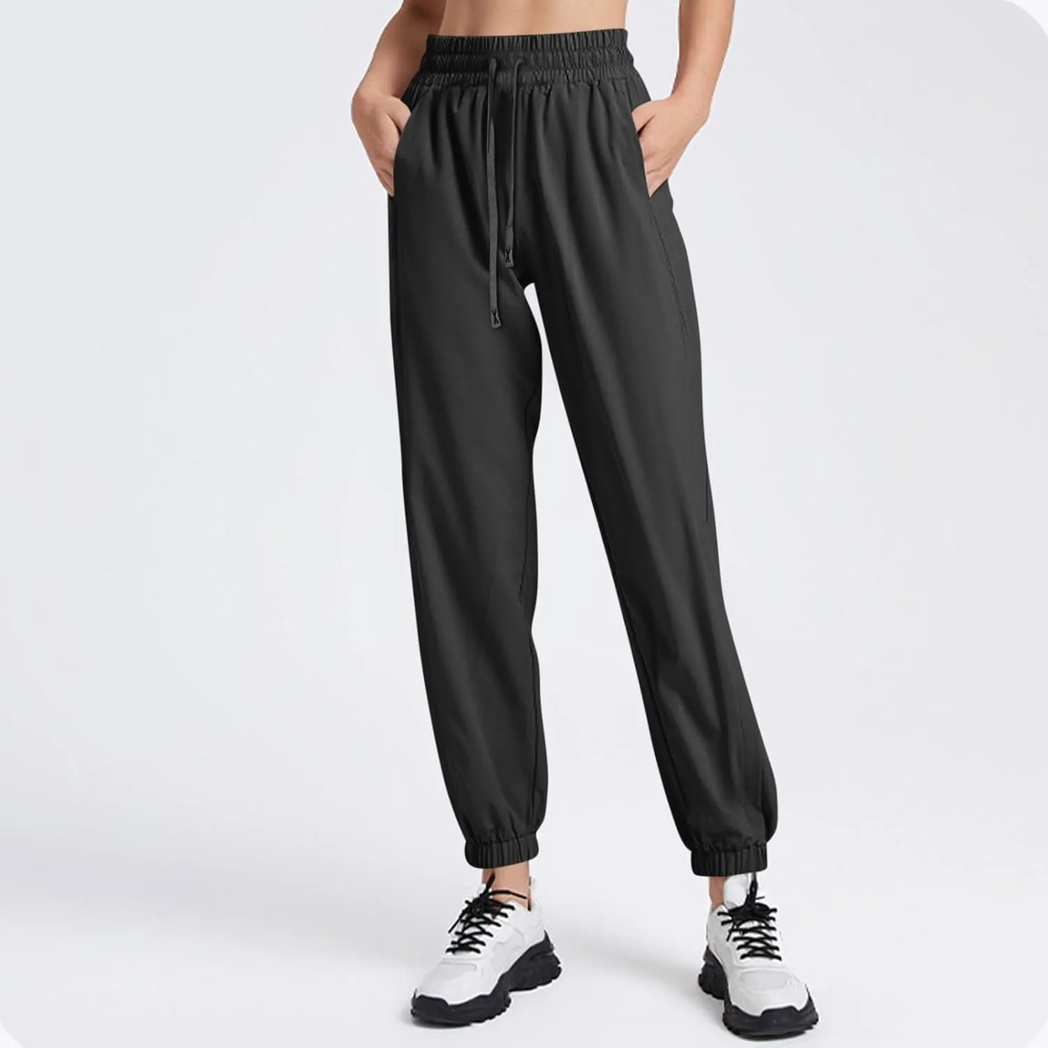 Flowy Pants for Women Palazzo Workout, Capris Pants for Women High Waisted Linen Straight Leg Summer Trousers