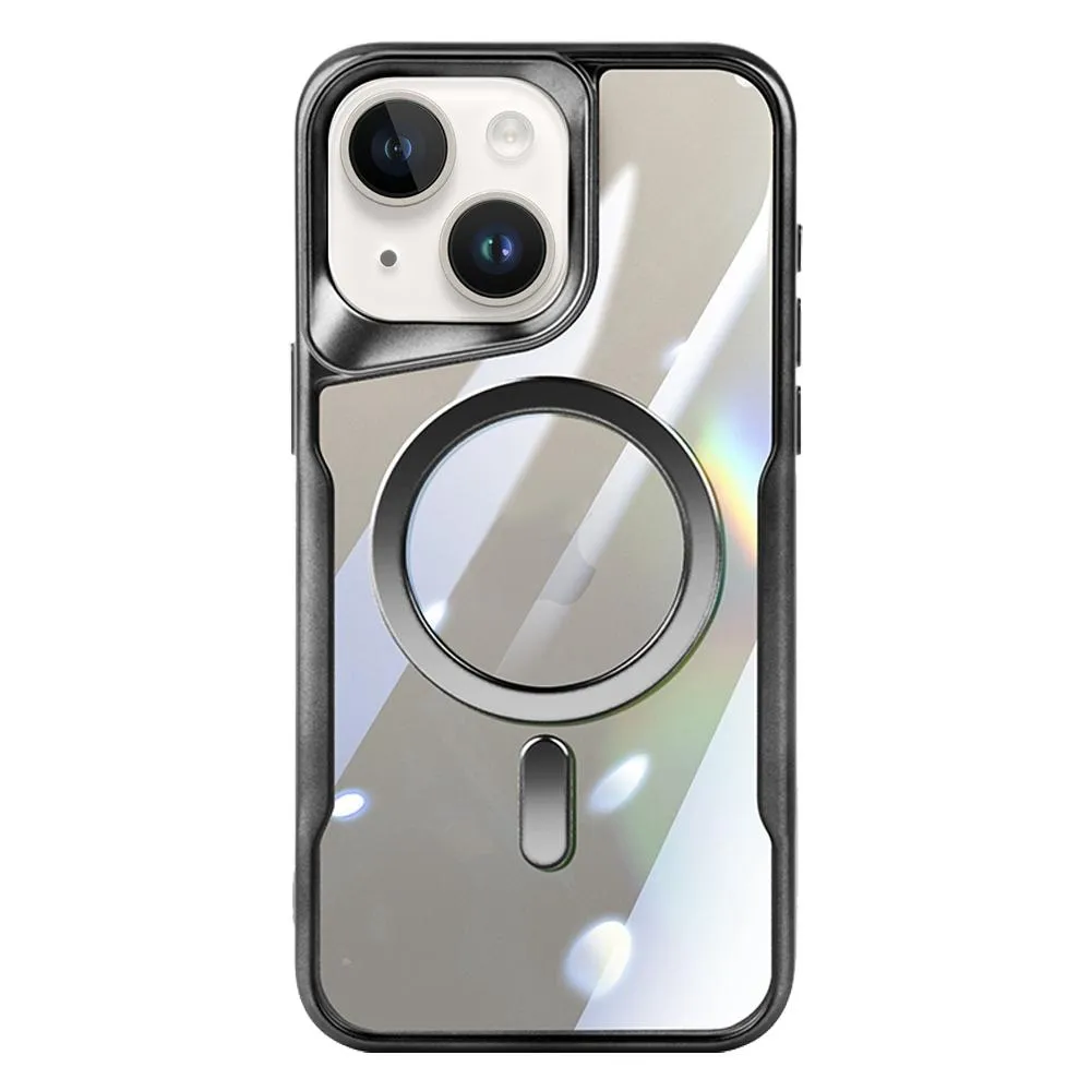 For Iphone 15 Blade Magsafe Magnetic Transparent Pc Phone Case