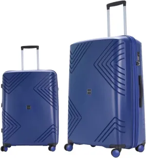 GinzaTravel Rune series expandable 2 Luggage Sets,Lightweight Hardside Suitcase With Spinner Wheels TSA Lock,PP material business fashion suitcase
