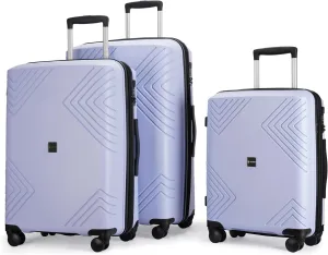 GinzaTravel Rune series expandable 3 Luggage Sets,Lightweight Hardside Suitcase With Spinner Wheels TSA Lock,PP material business fashion suitcase