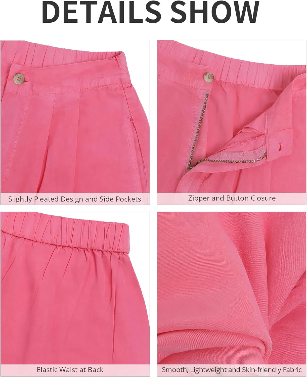 GRAPENT Wide Leg Pants for Women High Waisted Jeans Palazzo Pants Lightweight Summer Beach Flowy Trousers Y2K