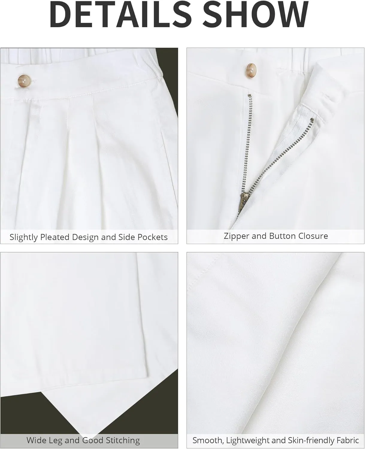 GRAPENT Wide Leg Pants for Women High Waisted Jeans Palazzo Pants Lightweight Summer Beach Flowy Trousers Y2K