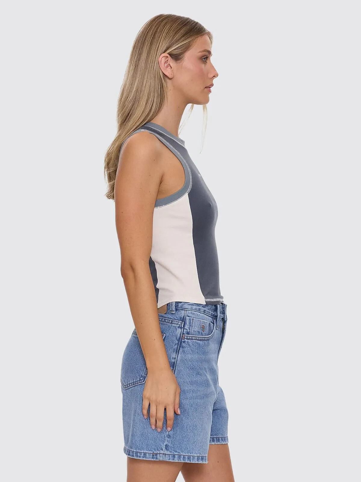 Grip Curve Tank - Dark Slate