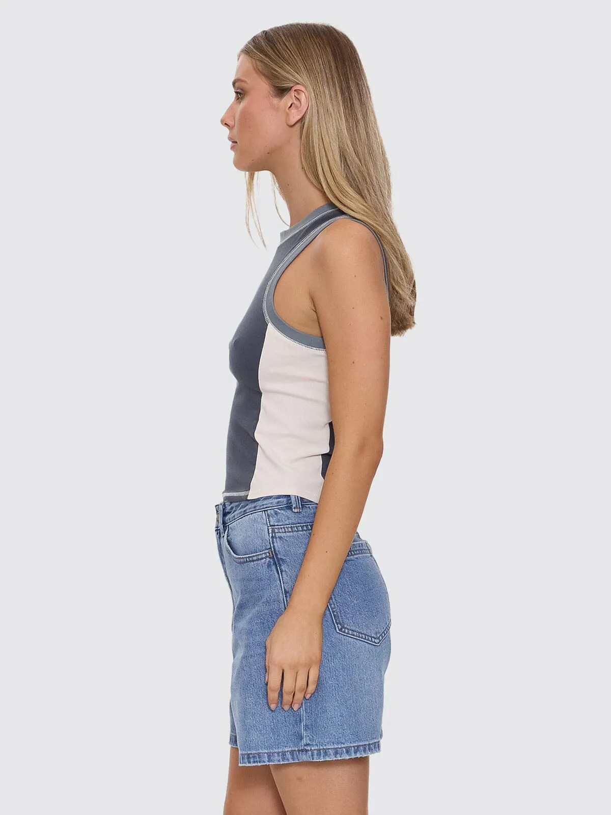 Grip Curve Tank - Dark Slate