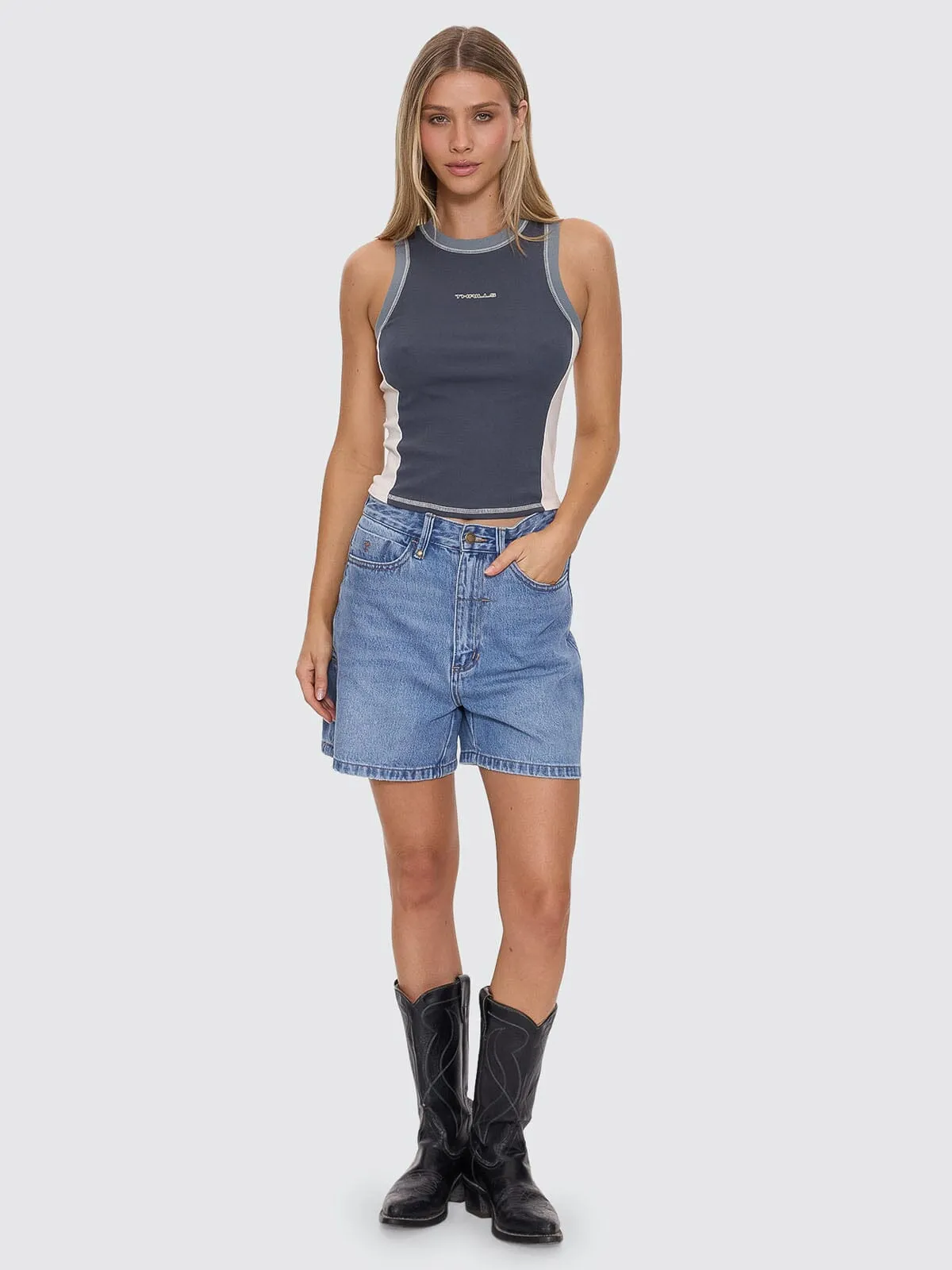 Grip Curve Tank - Dark Slate