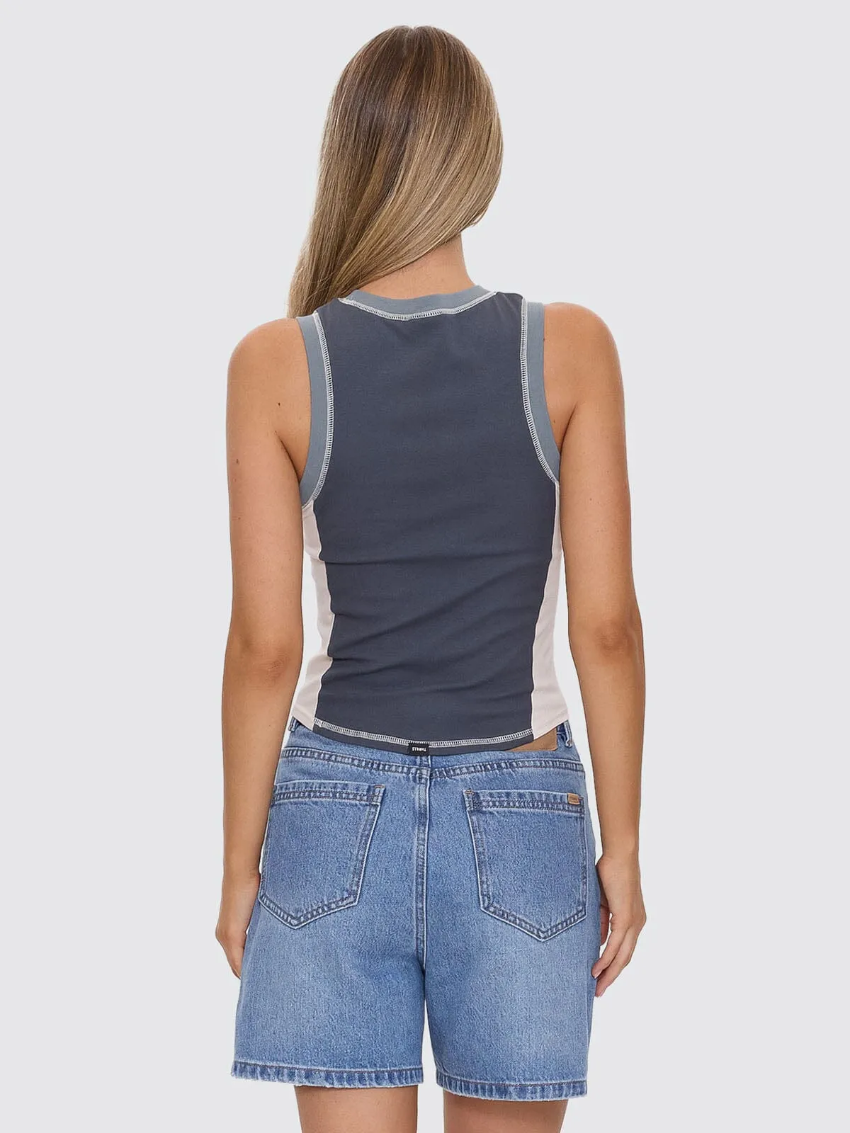 Grip Curve Tank - Dark Slate
