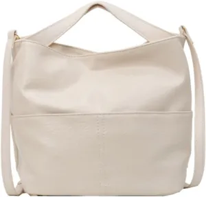 Handbag Genuine Leather Soft Bucket Bag for Women Stylish Shoulder Bag Satchel Ladies Daily Clutch Bag Crossbody Bag