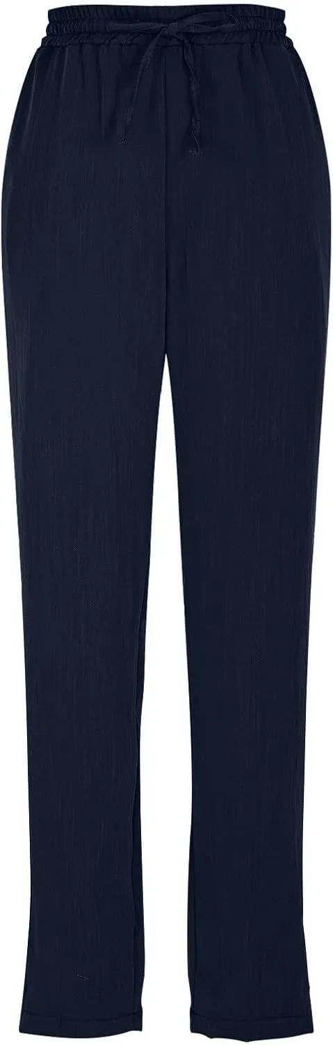High Waisted Linen Pants Women Straight Leg Summer Trousers, Cotton Pants for Women Lounge Cotton Workout