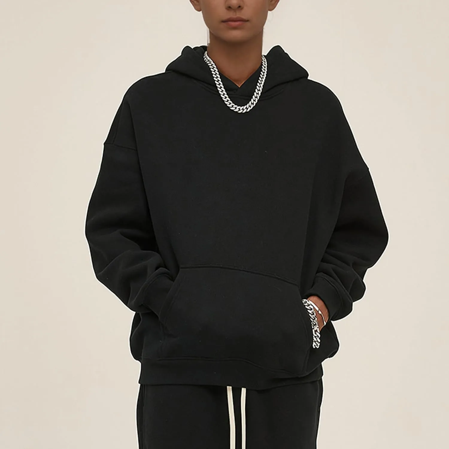 Hixiaohe Womens Oversized Fleece Hoodie Long Sleeve Sweatshirt Fleece Heavyweight Pullover Tops Fall Outfits with Pockets