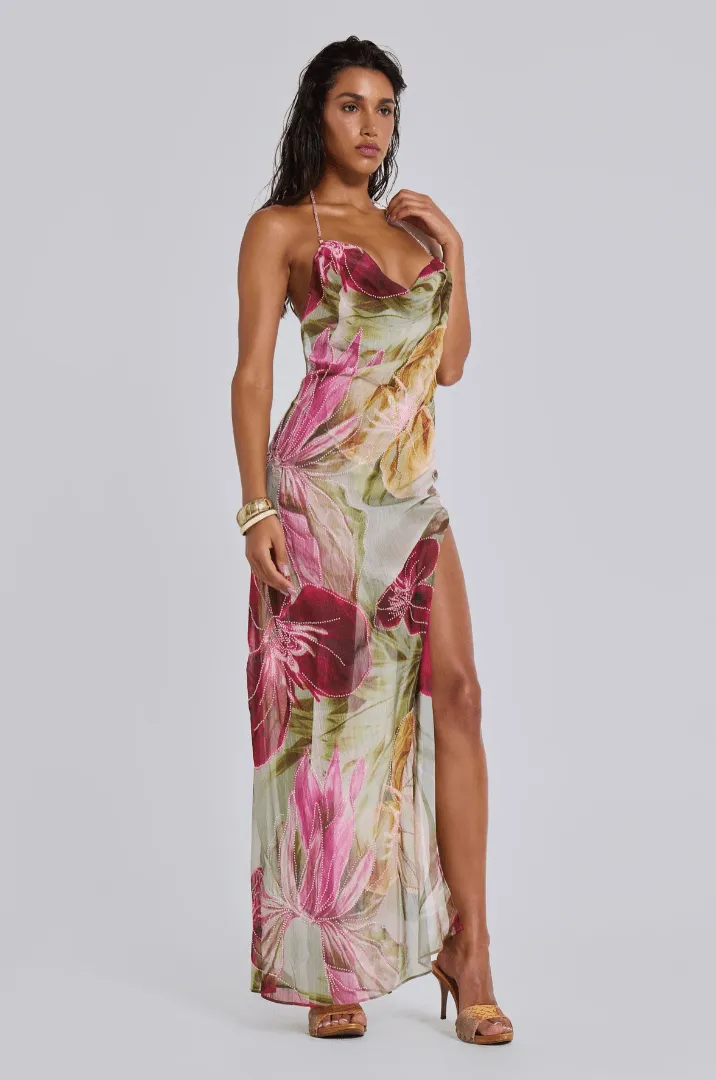 Jaded London - Dahlia Chiffon Maxi Dress