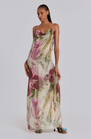 Jaded London - Dahlia Chiffon Maxi Dress