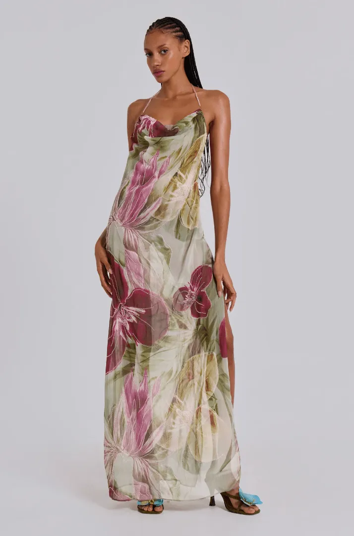 Jaded London - Dahlia Chiffon Maxi Dress