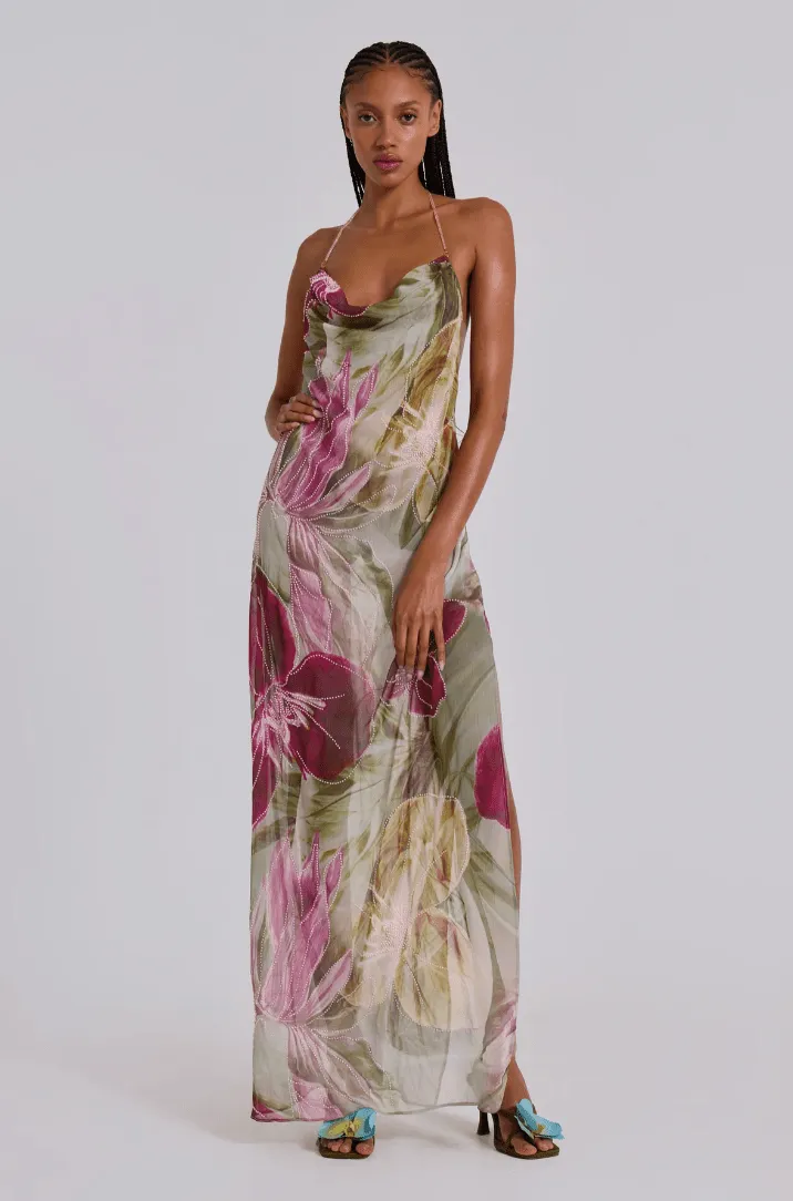 Jaded London - Dahlia Chiffon Maxi Dress
