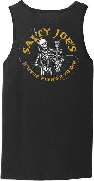 Joe's Surf Shop Mens Graphic Logo Collection Heavyweight Cotton Tank Tops-S-4XL