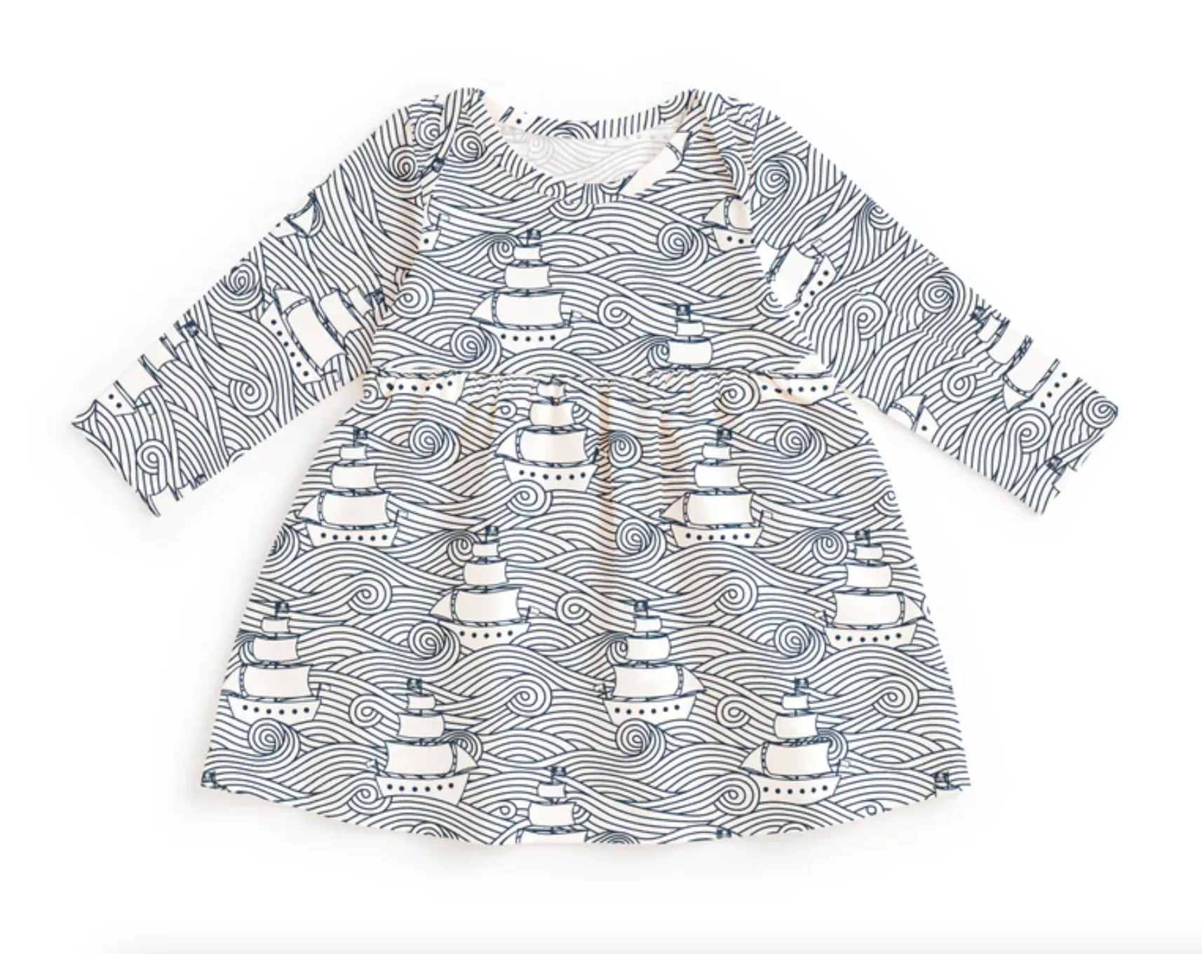Lausanne Baby Dress, High Seas Navy