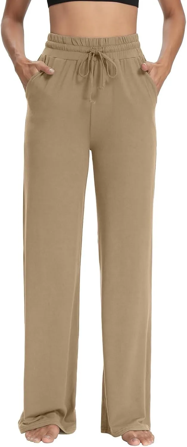 Linen Cotton Cargo Pants Straight Leg Summer Lounge High Waisted, Womens Pants Trendy Trousers Business Casual