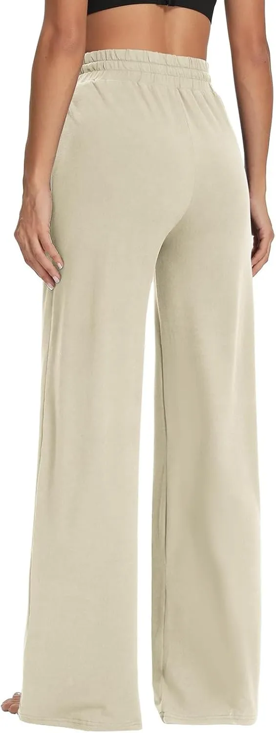 Linen Cotton Cargo Pants Straight Leg Summer Lounge High Waisted, Womens Pants Trendy Trousers Business Casual