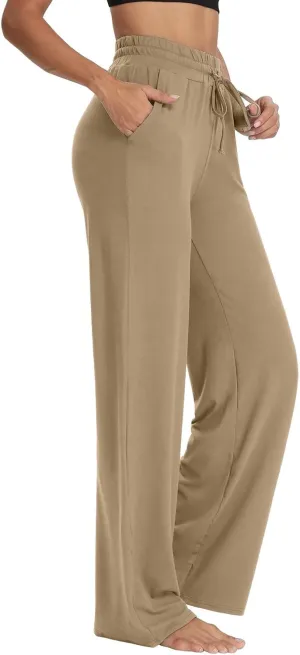 Linen Cotton Cargo Pants Straight Leg Summer Lounge High Waisted, Womens Pants Trendy Trousers Business Casual