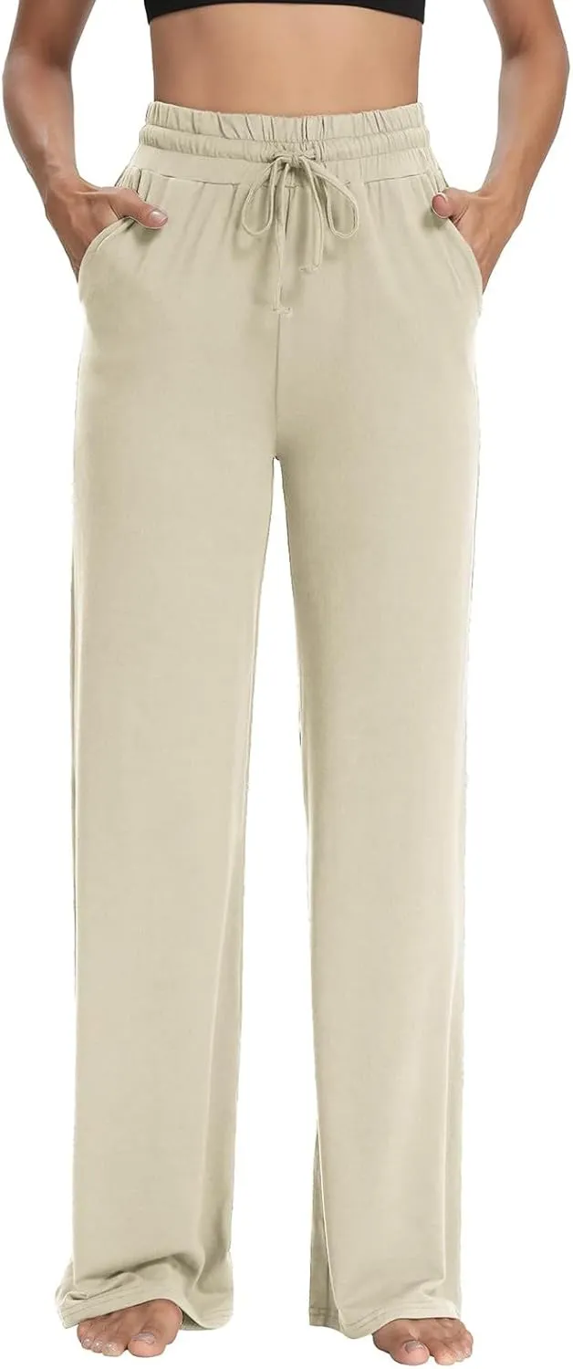 Linen Cotton Cargo Pants Straight Leg Summer Lounge High Waisted, Womens Pants Trendy Trousers Business Casual
