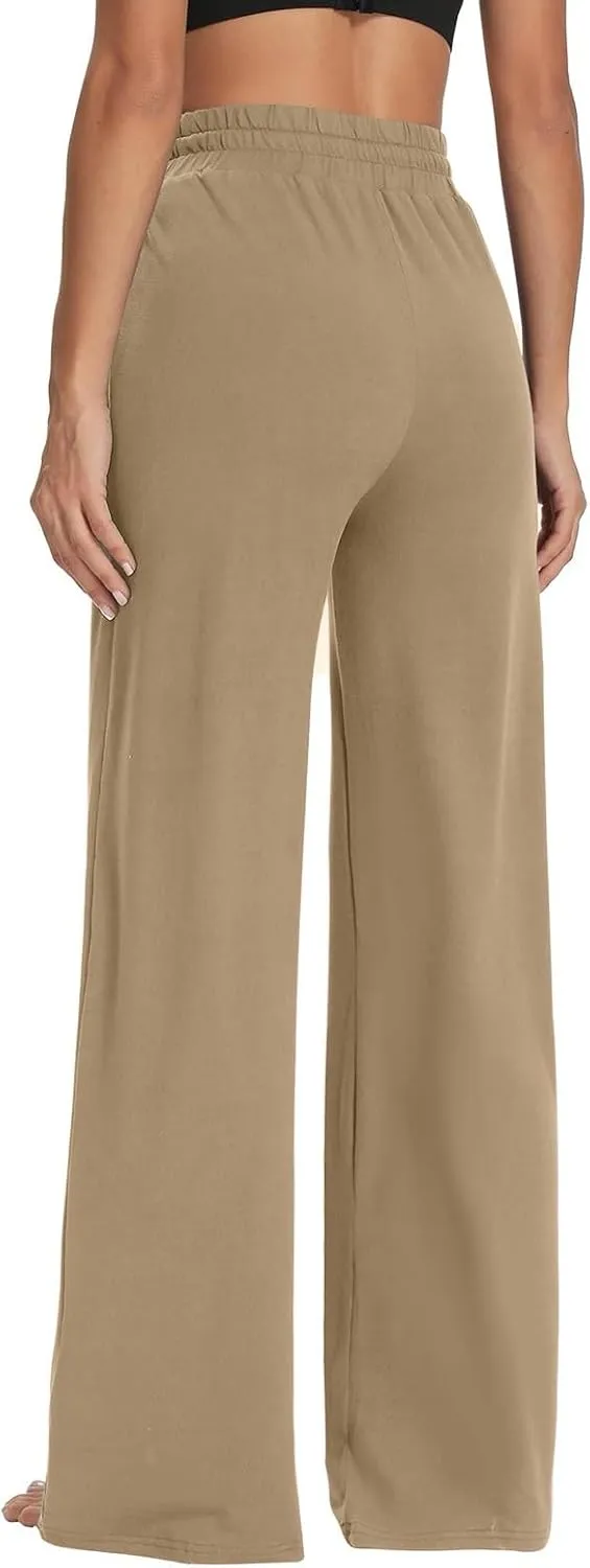 Linen Cotton Cargo Pants Straight Leg Summer Lounge High Waisted, Womens Pants Trendy Trousers Business Casual